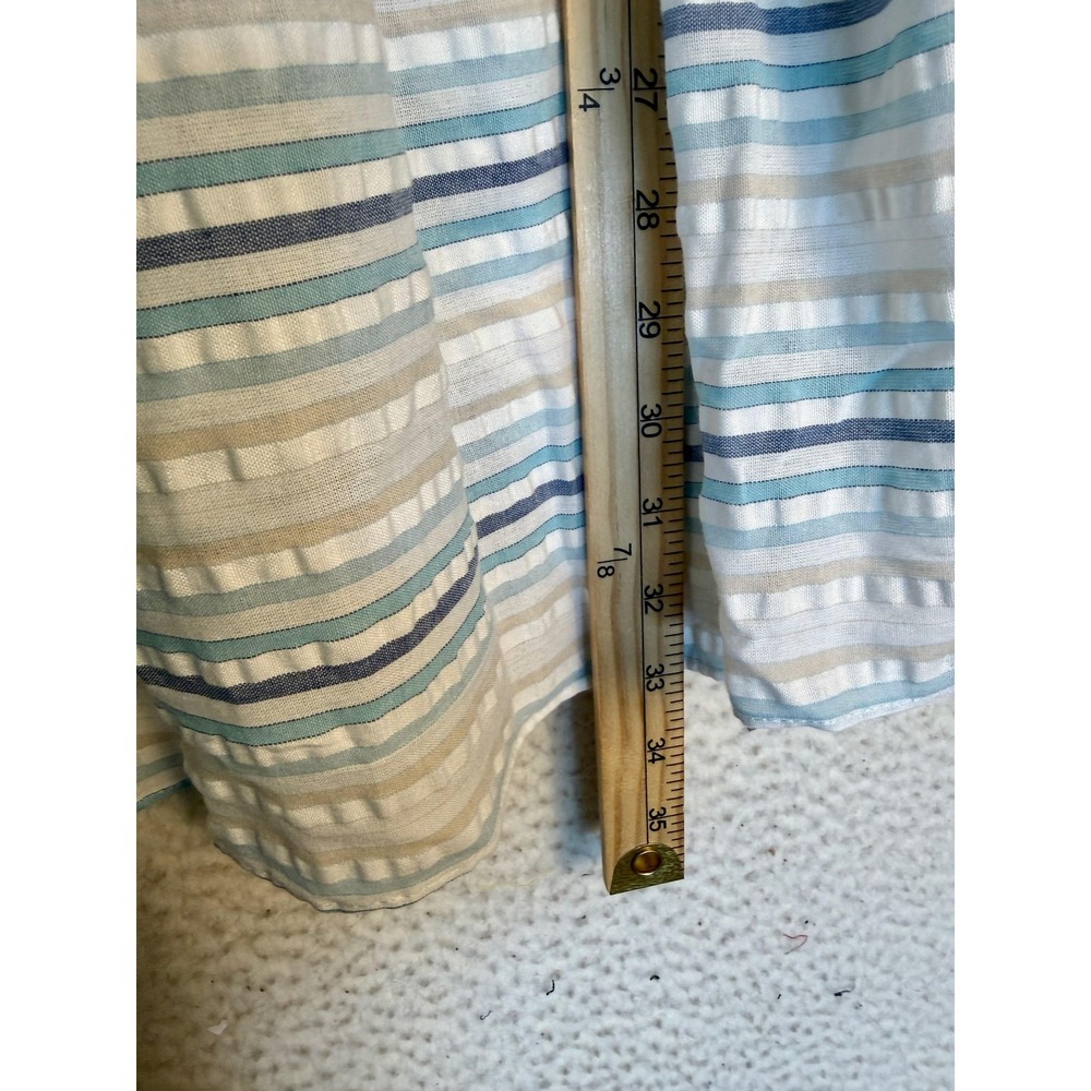 MABLE Dress Womens S Cottagecore Midi Sundress Striped Tiered Ruffle Milkmaid - Picture 7 of 7